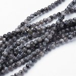 Labradorit 4mm šňůra (84 - 90 korálků) – Zboží Dáma