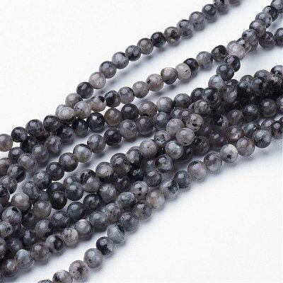 Labradorit 4mm šňůra (84 - 90 korálků) – Zboží Dáma