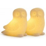 SIRIUS LED svíčka sova bílá sada 2 kusy 10 cm – Hledejceny.cz
