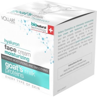 Vollaré krém na obličej s proteiny z kozího mléka 50 ml – Zboží Mobilmania