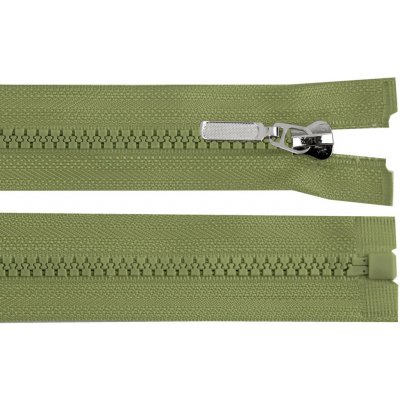 Stoklasa Kostěný zip No 5 délka 30 cm s ozdobným jezdcem Balení: 1 ks, Varianta: 263 zelená khaki 263 zelená khaki – Hledejceny.cz