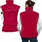 Tresko Elektrická vyhřívací dečka na záda a krk Tmavě červená – Zboží Dáma