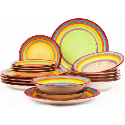 HIT Jídelní sada talířů Ibiza 18 ks – Sleviste.cz