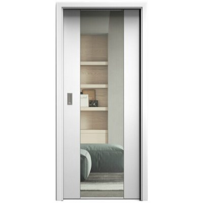 Sapeli Harmonie Komfort M40 posuvné bílá perla 90 x 210 cm Čiré sklo – Hledejceny.cz