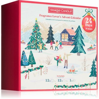 Yankee Candle Christmas Collection aroma 1 ks + Clean Cotton čajová svíčka 9,8 g + Amber & Sandalwood čajová svíčka 9,8 g + Cinnamon Stick čajová svíčka 9,8 g + Black Cherry čajová – Zboží Dáma