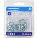 očko se závitem zavřené 40x14x3,8mm Zn (10ks) – Hledejceny.cz