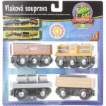 Maxim Nákladní souprava s bílou lokomotivou – Zboží Dáma