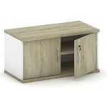 Mirelli A+ Nástavba 2-dveřová, 800 x 400 x 400 mm, bílá/dub sonoma – Zboží Dáma