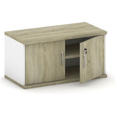 Mirelli A+ Nástavba 2-dveřová, 800 x 400 x 400 mm, bílá/dub sonoma – Zboží Dáma