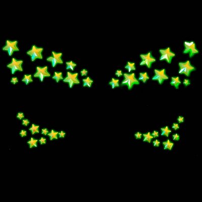 Leg Avenue Celeste Face Jewels Sticker EYE045 Clear – Hledejceny.cz