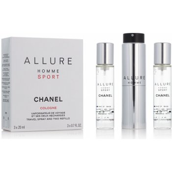 Chanel Allure Sport EDC 3 x 20 ml pro muže dárková sada