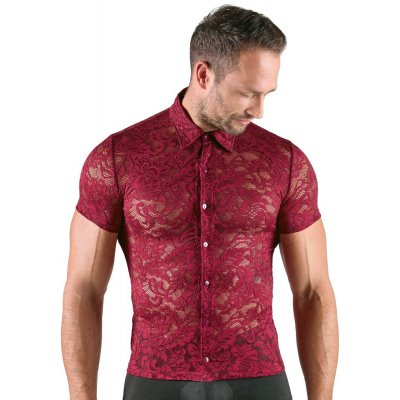 Svenjoyment Floral Lace Transparent Shirt 2161966 Red Velikost – Zboží Dáma Svenjoyment Floral Lace Transparent Shirt 2161966 Red Velikost – Zboží Dáma