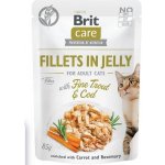 Brit Care Cat Fillets in Jelly Fine Trout & Cod 85 g – Sleviste.cz