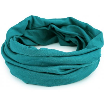 Multifunkční šátek pružný bezešvý jednobarevný 11 tyrkys – Zboží Mobilmania