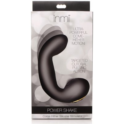 Inmi Power Shake Come Hither Silicone Stimulator Black