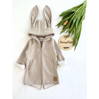 Bunny Kids mikino-kabátek zajíc béžový – Zboží Mobilmania