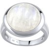 Prsteny SILVEGO stříbrný prsten s přírodním Měsíčním kamenem JST11499MS