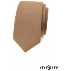 Avantgard kravata Slim Lux hnědá 571 9854
