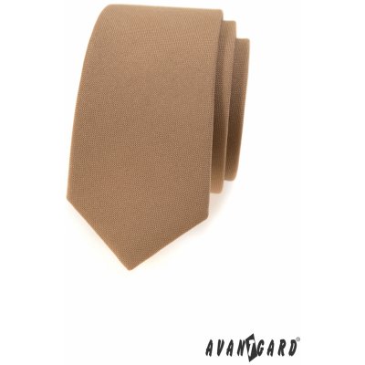 Avantgard kravata Slim Lux hnědá 571 9854 – Zboží Mobilmania