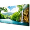Obraz Obraz na plátně Vodopád Jezero Příroda 100x50 cm