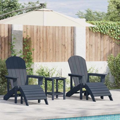 Omaxi 902320 Zahradní lounge nábytek 3 ks Námořnická modrá 38 x 38 x 46 cm – Hledejceny.cz