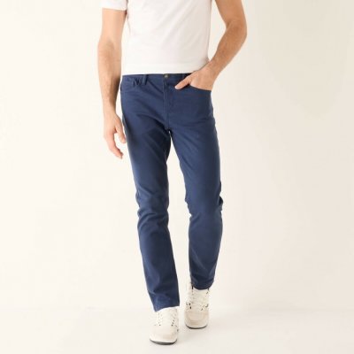 Kalhoty s 5 kapsami a pružným pasem nám. modrá – Zboží Dáma