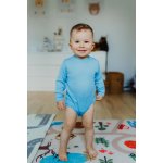 Merino body pro děti s tencelem s dlouhým rukávem modré Blue Bell SAFA – Zboží Mobilmania