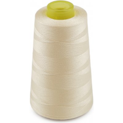 Polyesterové nitě pro overlocky i klasické šití návin 3000 yards PES 40S/2 Varianta: 6 970) krémová světlá, Balení: 12 ks – Zboží Dáma