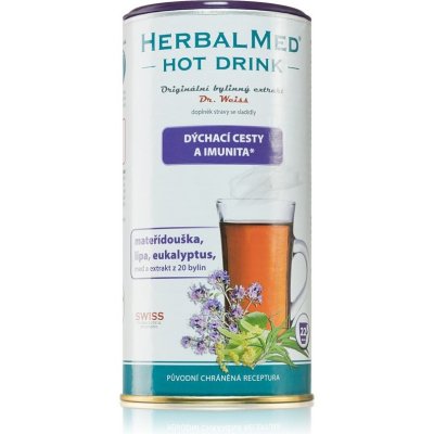 Dr.Weiss HerbalMed Hot Drink nachlazení a rýma prášek na přípravu nápoje při rýmě a nachlazení 180 g – Zboží Mobilmania