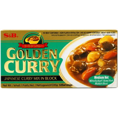 S&B Golden curry japonské středně pálivé kari 220 g – Zbozi.Blesk.cz