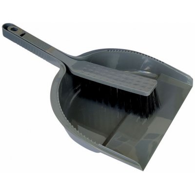 Clanax Smetáček s lopatkou bez gumy 20,5x29/23x4 cm chlup 5 cmm plast šedá – Hledejceny.cz