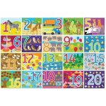 Bigjigs Toys Podlahové počítání 20 dílků – Zboží Dáma