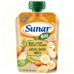 Sunar Bio kapsička Jablko banán mrkev 4m+ 100 g – Zboží Dáma