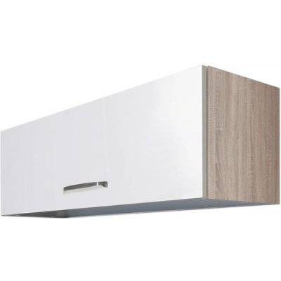 Flex Well Valero 100 x 32 x 32 cm bílá vysoce lesklé dub sonoma matný – Zboží Dáma