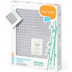 BABYONO Bambusová pletená deka Šedá – Sleviste.cz