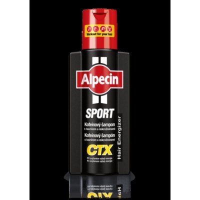 Alpecin Hair Energizer Sport Shampoo CTX kofeinový Shampoo proti padání vlasů 250 ml