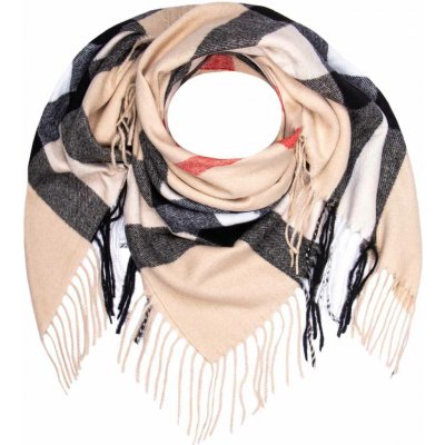 Biju Dámský kašmírový šátek světle hnědý 7200820-1 – Zboží Dáma