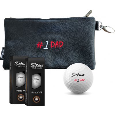 Titleist #1 DAD pouzdro na cennosti + 6 ks Pro V1 míčů – Zboží Dáma
