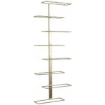 Present time Zlatý kovový stojan na víno Flowen 80,5 cm – Sleviste.cz