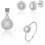 JVD stříbrná sada šperků se zirkony SVLS0127SJ6BI – Zboží Dáma