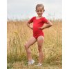 Dívčí taneční sukně a dresy Dres Jožánek baletní gymnastický červený