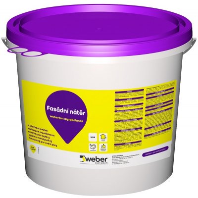 weberton Barva fasádní aquaBalance bílá 25 kg – Sleviste.cz
