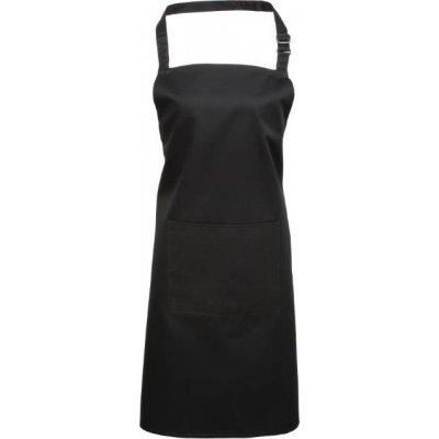 Premier Zástěra s laclem a kapsou na břiše Colours PR 154 black – Hledejceny.cz