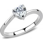 Šperky4U ocelový prsten se srdíčkovým zirkonem AL 0038 – Zboží Mobilmania
