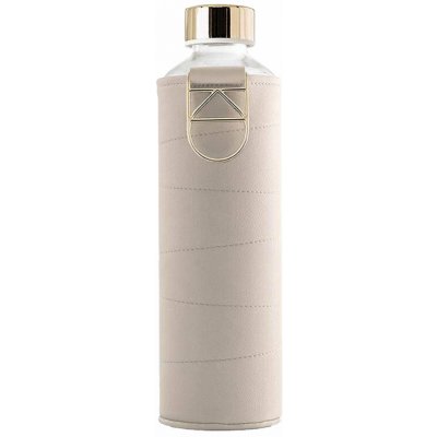 Equa Skleněná s koženým obalem Mismatch Beige 750 ml