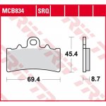 Přední brzdové destičky TRW / Lucas KTM 125 Duke 2011 - 2012 – Sleviste.cz