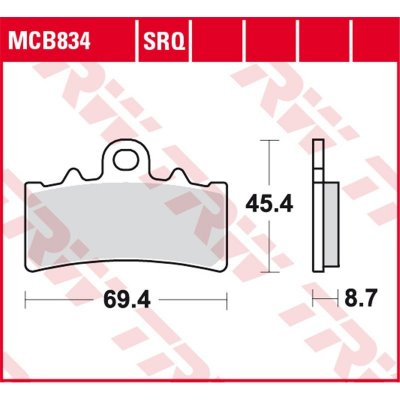 Přední brzdové destičky TRW / Lucas KTM 125 Duke 2011 - 2012 – Sleviste.cz