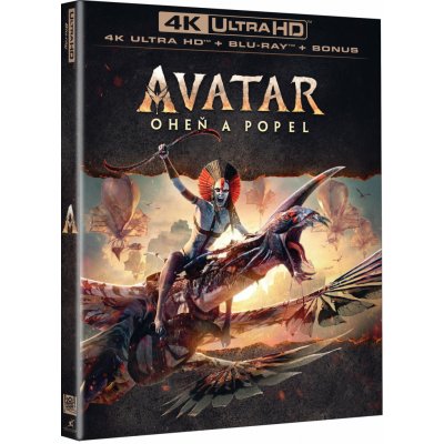 Avatar: Oheň a popel 4K Ultra HD + BD + bonus disk Edice v rukávu – Zboží Dáma