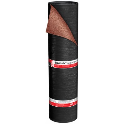 Asfaltový pás hydroizolační ELASTEK 50 SPECIAL DEKOR červený (5 m2/role) – HobbyKompas.cz