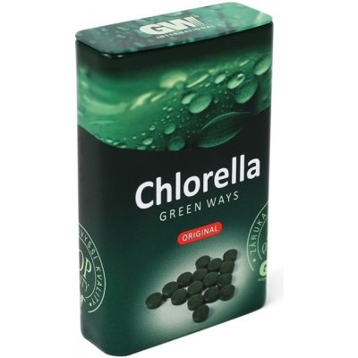 Green Ways cestovní krabička na Chlorellu a zelený ječmen v tabletách